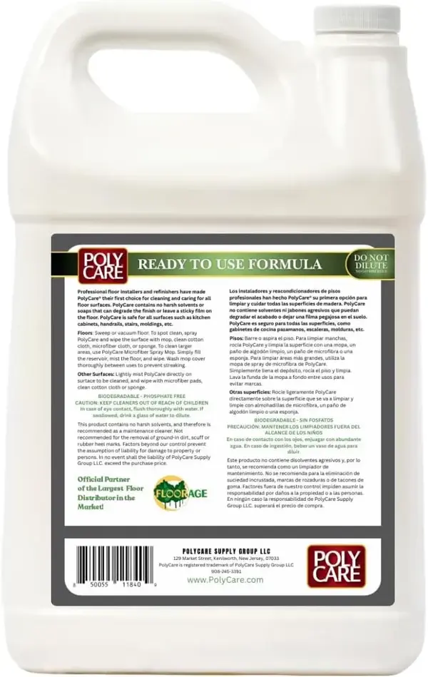PolyCare Multi-Surface Floor Cleaner Refill (CITRUS) - 128 fl oz