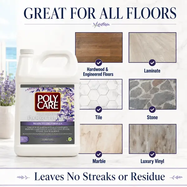 PolyCare Multi-Surface Floor Cleaner Refill (LAVENDER) - 128 fl oz