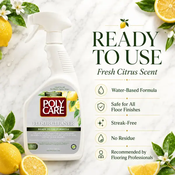 PolyCare Multi-Surface Floor Cleaner Spray, Fresh Citrus Scent - 32 fl oz