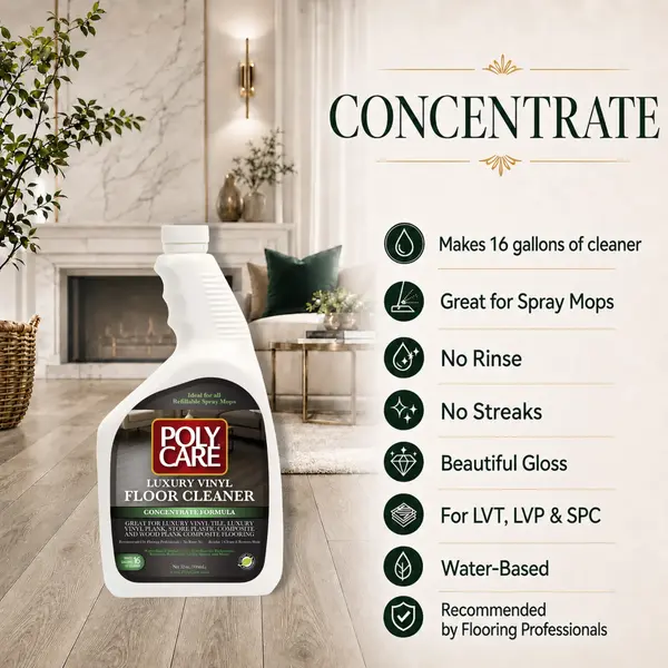 PolyCare Luxury Vinyl Floor Cleaner Concentrate 32 oz