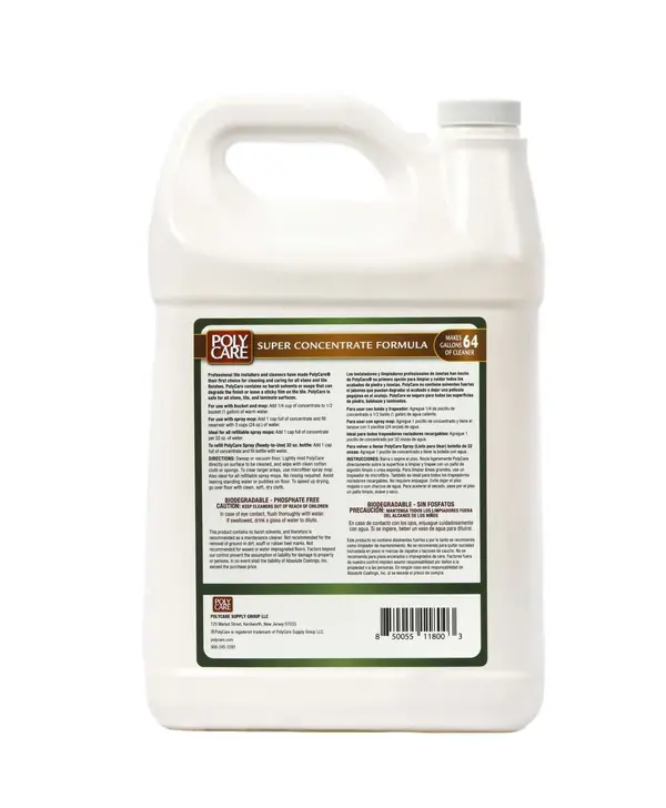 PolyCare Stone & Tile Floor Cleaner Super Concentrate - 128 Fl Oz