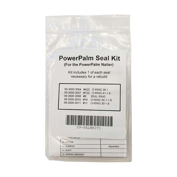POWERNAIL Seal kit contains all seals needed for palm rebuild 09-PALMKIT1