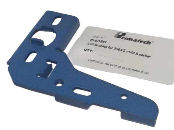 PRIMATECH P250 Gym Left Bracket (Blue) Old Style, with metal roller base
