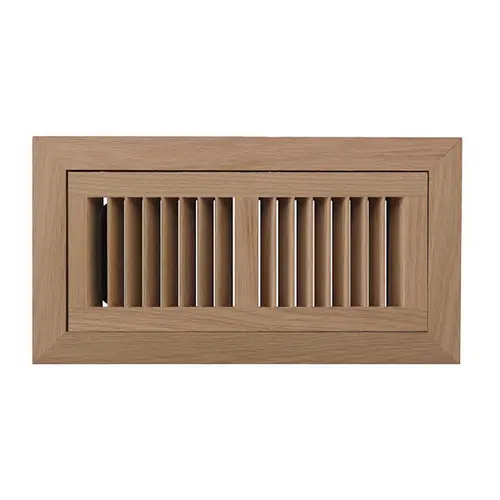 RED OAK WV-Unfinished Red Oak Wood Vent 13 X 16 Flush with Frame