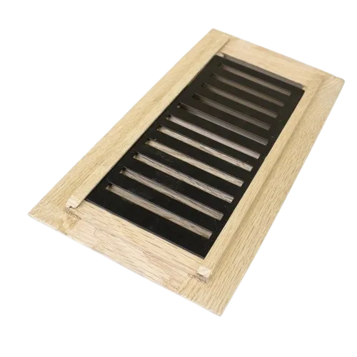 RED OAK WV-Unfinished Red Oak Wood Vent 4 x 10 Drop In