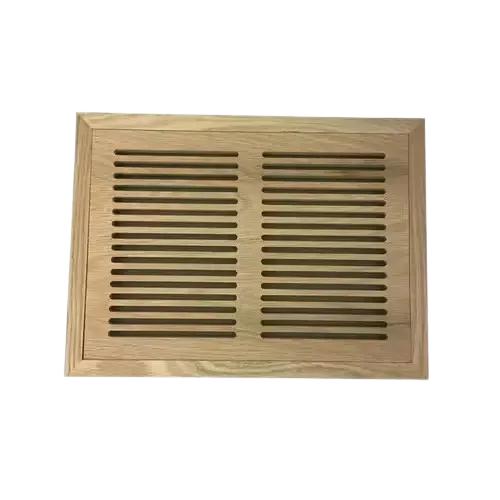 RED OAK WV-Unfinished Red Oak Wood Vent 8 x 10 Flush Mount