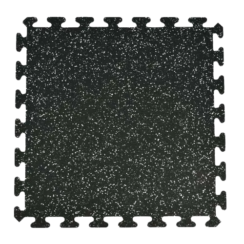 RUBBER FLOORING Interlocking Tiles 10% Gray 3/8 x 24" x 24" Center SOLD BY SQ FT, INCREMENT OF 4FT