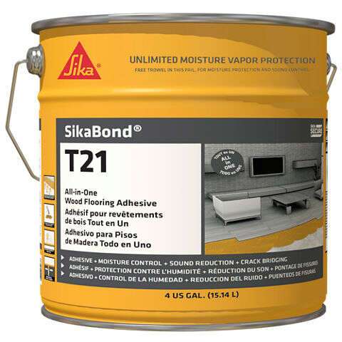 SIKA Bond-T21 Flooring Urethane Adhesive, Moisture Vapor and Sound Reduction Membrane