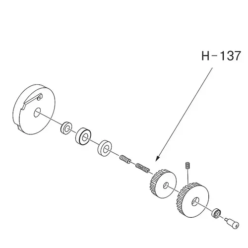 SILVERLINE Pro 8 large drum pulley woodruff key H137