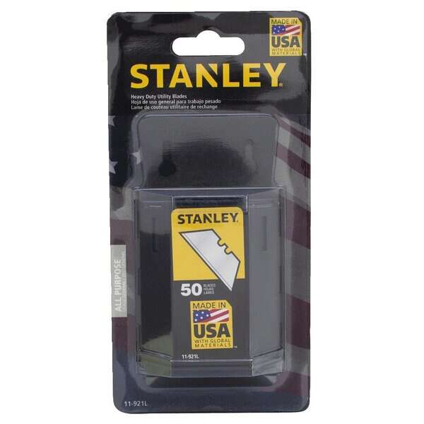 Stanley 11-921L 50-Pack 1992 Heavy Duty Utility Blades with Dispenser