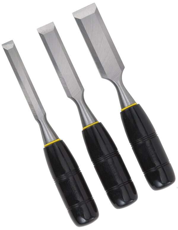 Stanley 16-150 150 Series Short Blade 3-Piece Wood Chisel Set