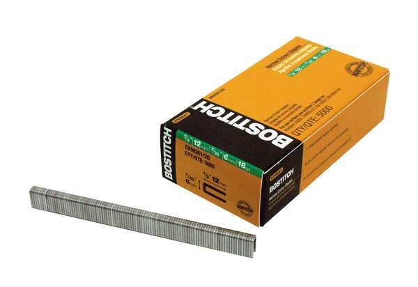 STANLEY BOSTITCH 1-1/2' x 7/32' 18-Gauge Finish Staples 3,000 CT per Box