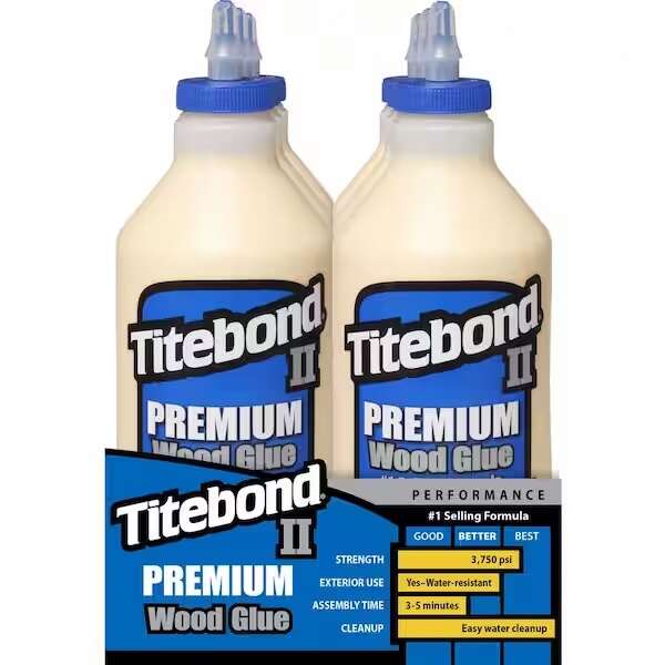 TITEBOND Premium II Wood Glue 1 Qt 6-Pack