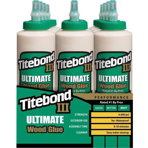 TITEBOND Ultimate III Wood Glue 16 oz 12-Pack