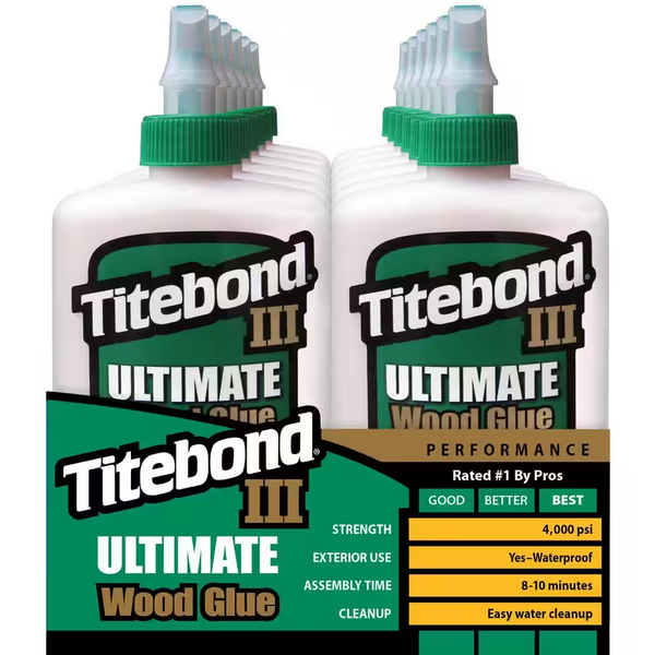 TITEBOND Ultimate III Wood Glue 8 oz 12-Pack