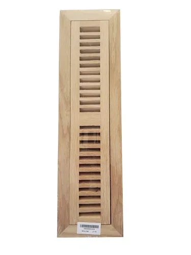 WHITE OAK WV-Unfinished White Oak Wood Vent 2-1/4" X 54" Flush Mount with Frame