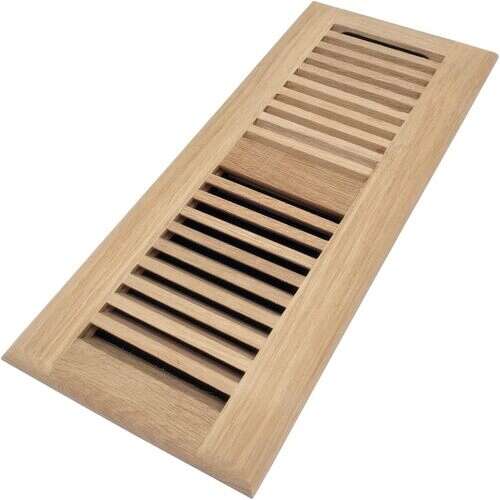 WHITE OAK WV-Unfinished White Oak Wood Vent 4 x 14 Drop In