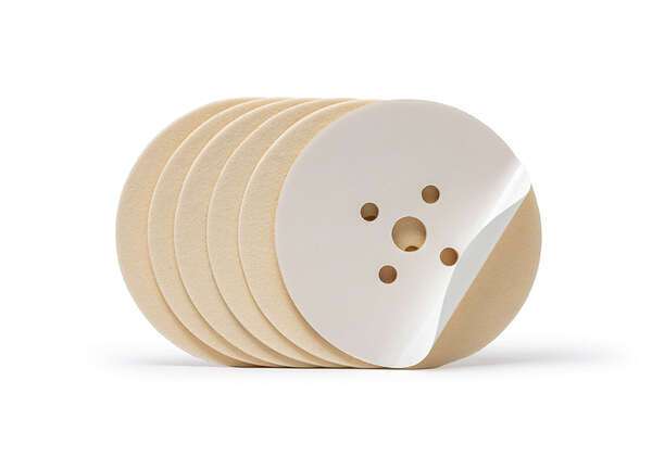 WOODWISE felt edger pad 4 hole 7" round 1/8" thick standard