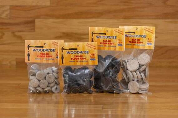 WOODWISE Tap-In Floor Pads 7/8 Beige 100 CT FLT578100