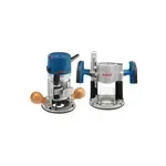 BOSCH 1617EVSPK 12 Amp 2-1/4-Horsepower Plunge and Fixed Base Variable Speed Router Kit with 1/4...