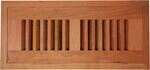 BRAZILIAN CHERRY WV-Unfinished Brazilian Cherry Wood Vent 2 X 10 Flush Mount