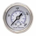 COMPRESSOR 1.5" 0-200 PSI 1/8 CBM PRESSURE GAUGE