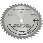 CRAIN CR 804 6 1/2" 40 Tooth Wood Saw Blade with 5/8" Arbor for 810 SuperSaw