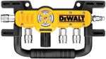DEWALT Quadraport Air Line Splitter w Regulator & 3/8' Couplers