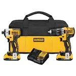 DEWALT DCK283D2 MAX XR Lithium Ion Brushless Compact Drill/Driver & Impact Driver Combo Kit, 20V...