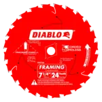 DIABLO 7 1/4 X 24 Framing Saw Blade D0724A