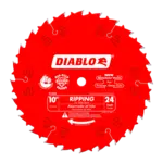DIABLO 10 X 24 Ripping Saw Blade with 5/8" Arbor D1024X