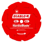 DIABLO 12 X 8 Polycrystalline Diamond (PCD) Tipped TCG Hardie Fiber Cement Saw Blade with 1' Arb...