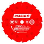 DIABLO 12 X 16 Polycrystalline-Diamond (PCD) Tipped Laminate Flooring Blade 1216LF