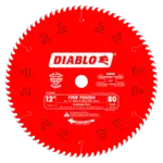 DIABLO 12 X 80 Fine Finish Saw Blade with 1' Arbor D1280X