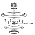 GENERAL coupler retaining shaft goes around coupler