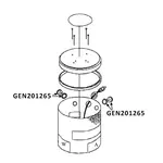 GENERAL Light, Brush Wear w/Speed Nut