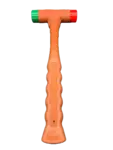 LIXIE 2" Dead Blow Hammer w Dual orange (soft) & green (medium) heads