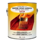 MARINE & DECK Marine Spar Varnish Satin 1GAL NOT FOR USE IN NY STATE