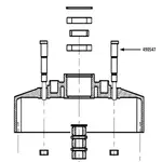 MASTERCRAFT Outer Pulley Shaft 490547