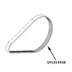 Pallmann Wolff turbo stripper / scraper self propelled tooth blade drive belt 210L050 014938