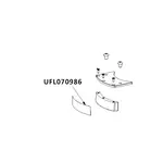 Pallmann Gecko front nose velcro tap for glider 070986