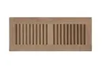 RED OAK Grillworks WV-Unfinished Red Oak Wood Vent 4 x 12 Flush Mount