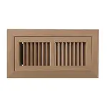 RED OAK WV-Unfinished Red Oak Wood Vent 13 X 16 Flush with Frame