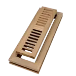 RED OAK WV-Unfinished Red Oak Wood Vent 2 X 10 Flush Mount