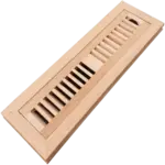 RED OAK WV-Unfinished Red Oak Wood Vent 2 X 12 Flush Mount