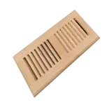 RED OAK WV-Unfinished Red Oak Wood Vent 4 x 10 Flush Mount