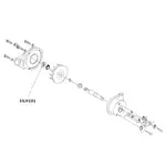 SILVERLINE pro 8 fan shaft nut 1/2 x 20 LH thread