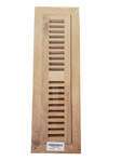 WHITE OAK WV-Unfinished White Oak Wood Vent 2 X 12 Flush Mount