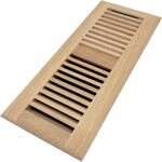 WHITE OAK WV-Unfinished White Oak Wood Vent 4 x 12 Drop In