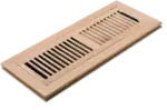 WHITE OAK WV-Unfinished White Oak Wood Vent 4 x 14 Flush Mount